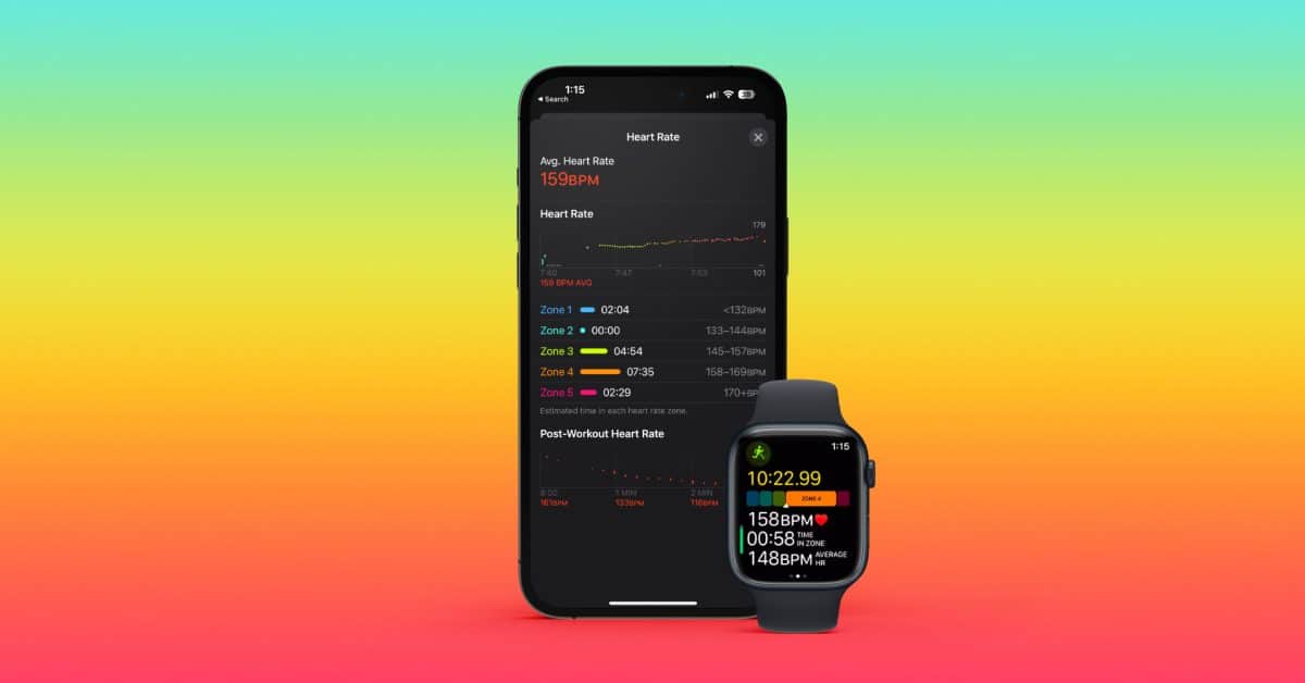 Зоны сердечного ритма на Apple Watch и iPhone