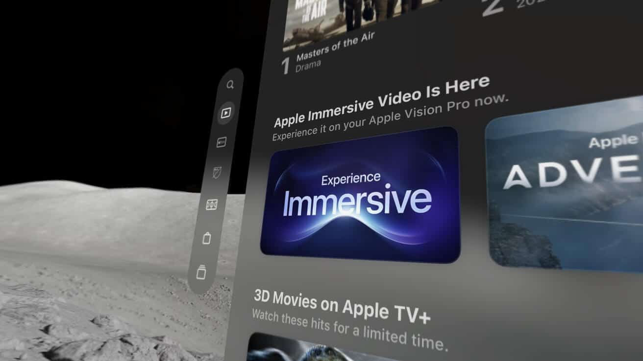 Испытайте обновление Immersive Sizzle Reel для Apple Vision Pro