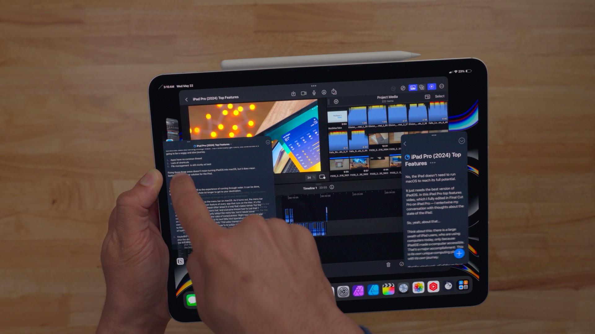 Многозадачность с 13-дюймовым iPad Pro
