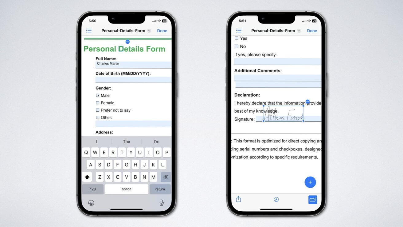 Легко подписывайте и заполняйте PDF-формы на своем iPhone или iPad.