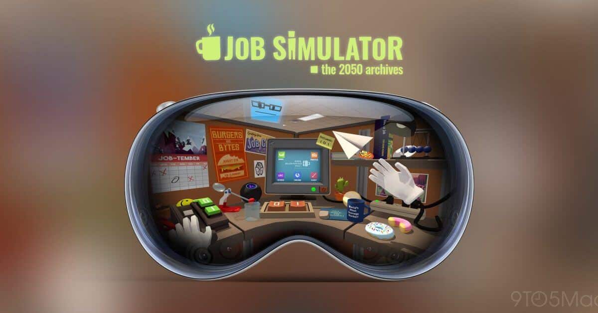 Популярная VR-игра Job Simulator выходит на Apple Vision Pro