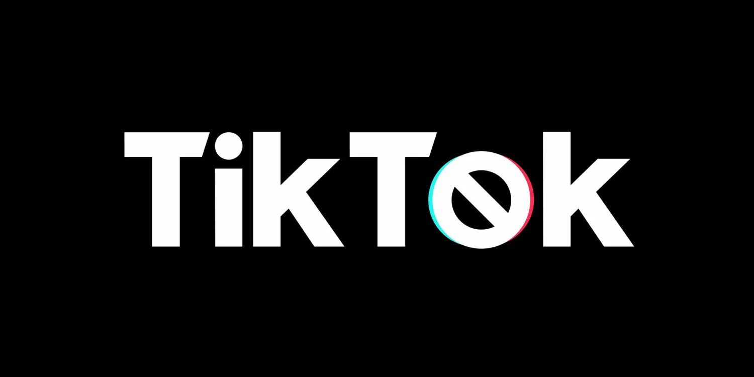 TikTok подает в суд на США | Модифицированный логотип с запрещающим знаком