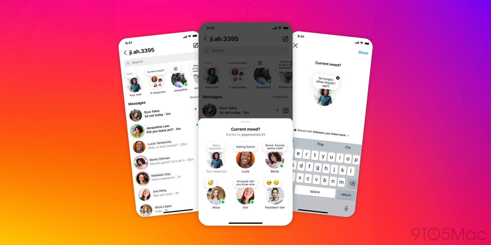 Обновления функций Instagram Notes