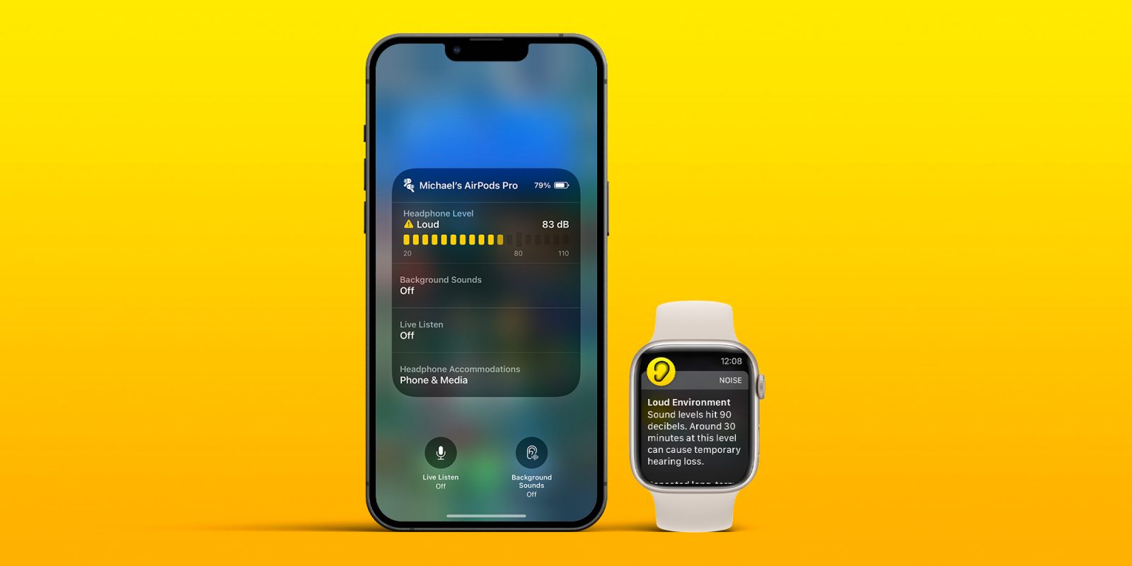 уровень децибел на iPhone