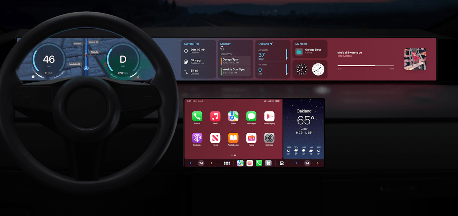 CarPlay следующего поколения (на фото) не появится на первом гибридном Porsche 911