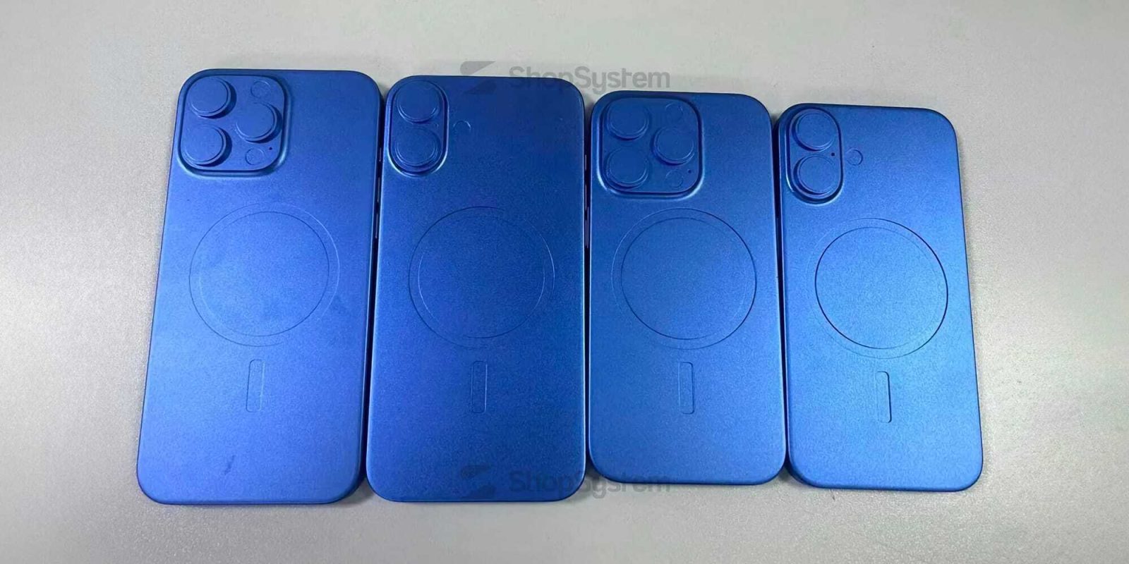 Кольцо для зарядки MagSafe iPhone 16 показано в формах