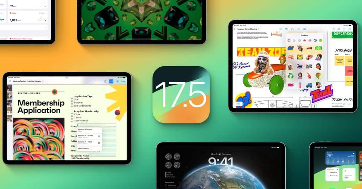 Apple выпускает обновленную сборку iPadOS 17.5.1 для iPad 10-го поколения