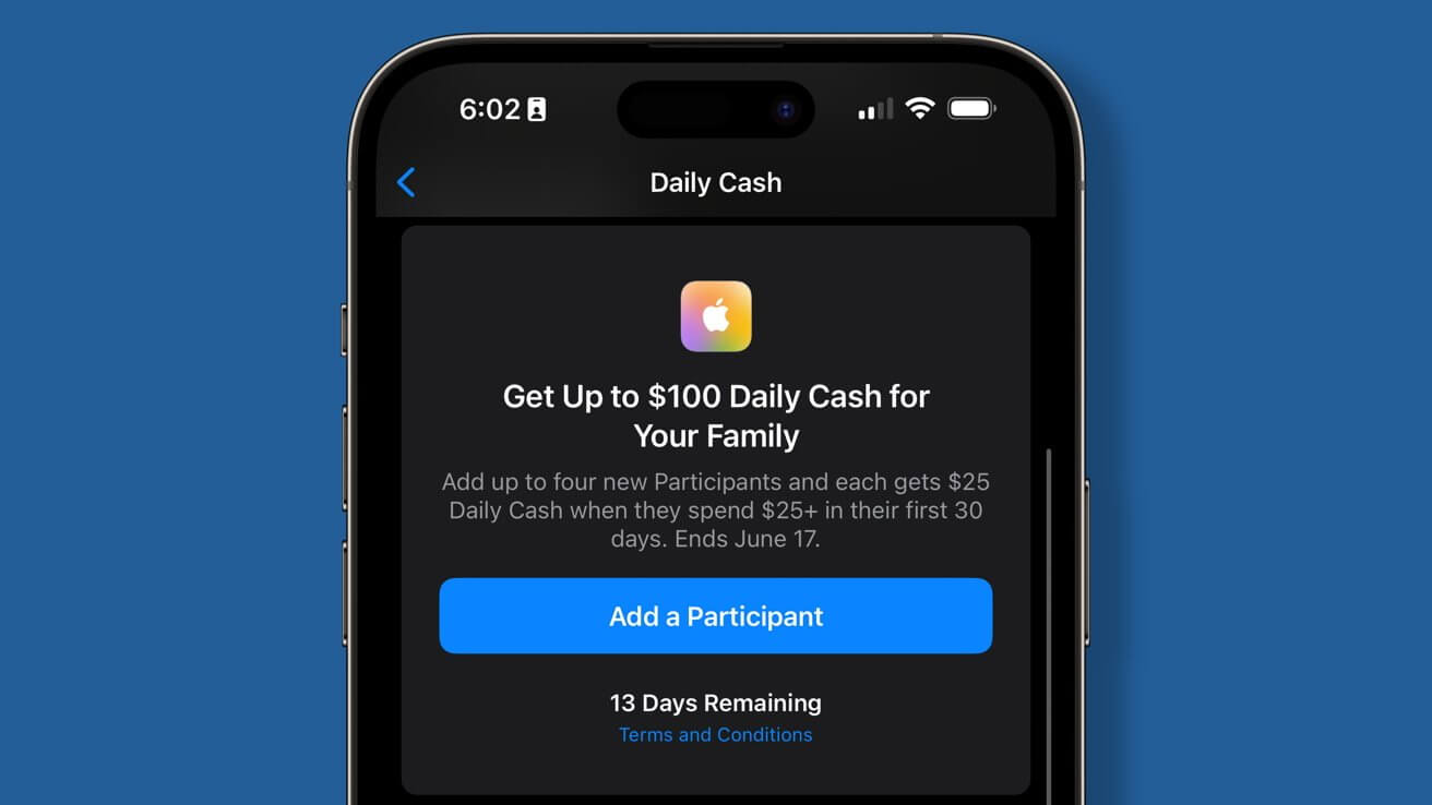 Apple предоставит до 200 долларов за регистрацию Apple Card Family