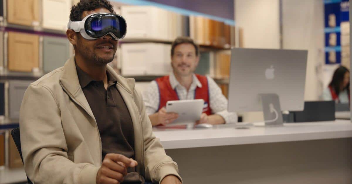 Демо-версия Apple Vision Pro появится в магазинах товаров для дома Lowe