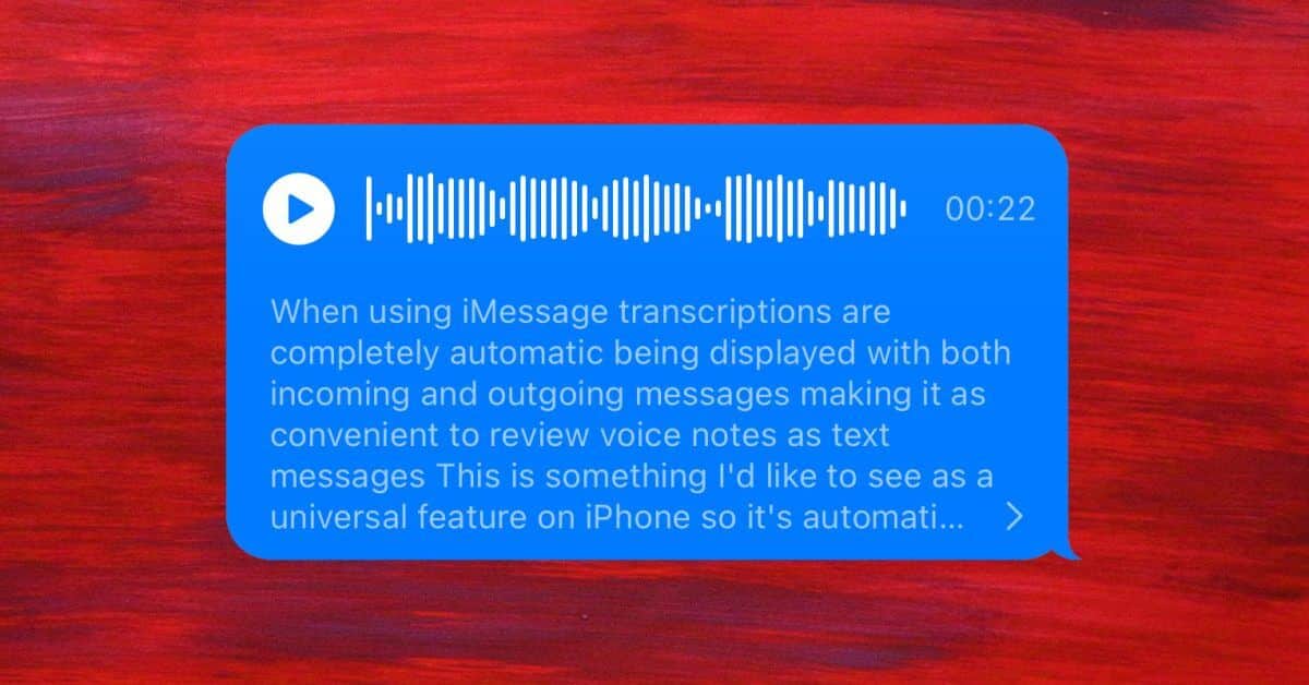 Сделайте транскрипцию голоса iPhone универсальной функцией, пожалуйста, Apple