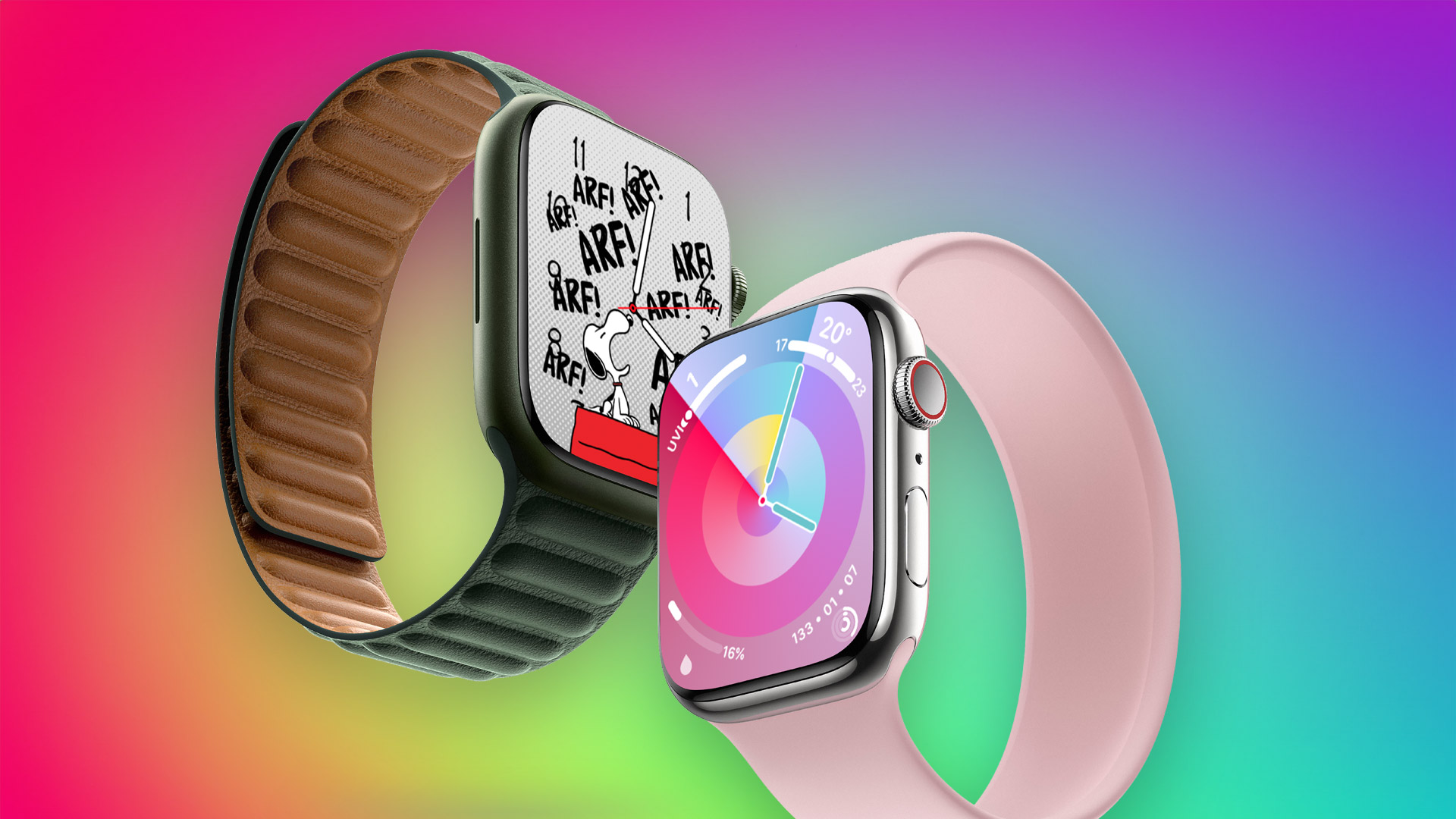 watchOS 10: вот как работают новые лица Apple Watch Snoopy и Palette