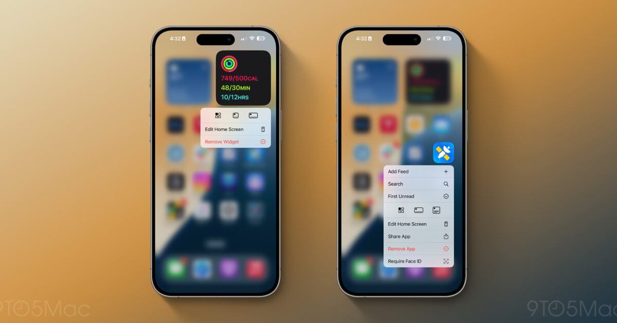 iOS 18 позволяет изменять размеры виджетов прямо с главного экрана