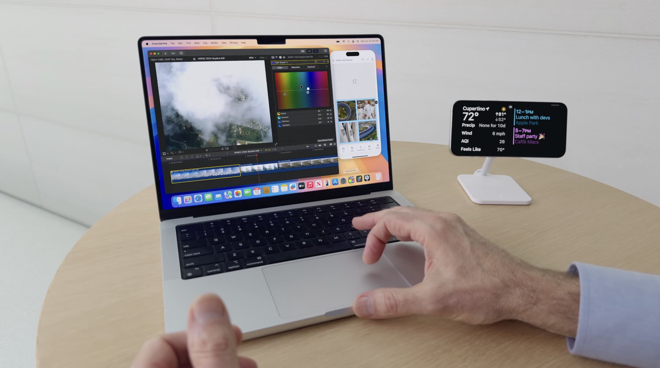 Зеркальное отображение iPhone macOS 15 iOS 18
