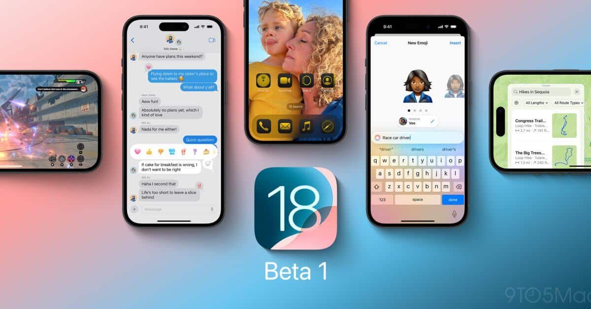 Многие функции iOS 18 и macOS 15 недоступны в бета-версии 1.