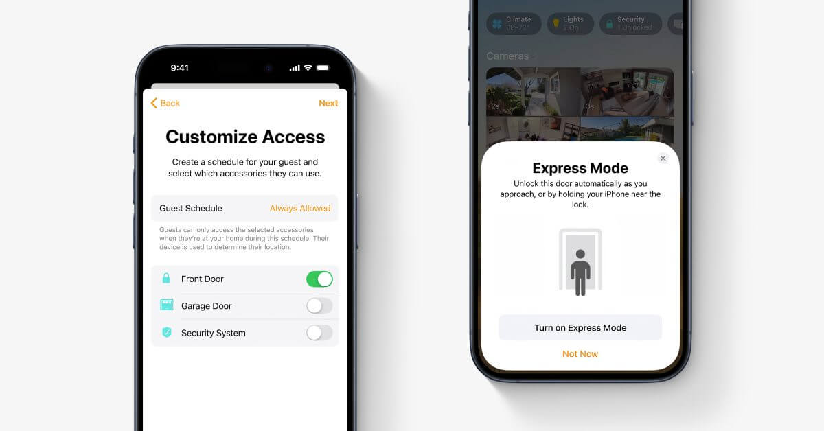 Возможности iOS 18 HomeKit: гостевой доступ, разблокировка дверей без помощи рук, поддержка робота-пылесоса