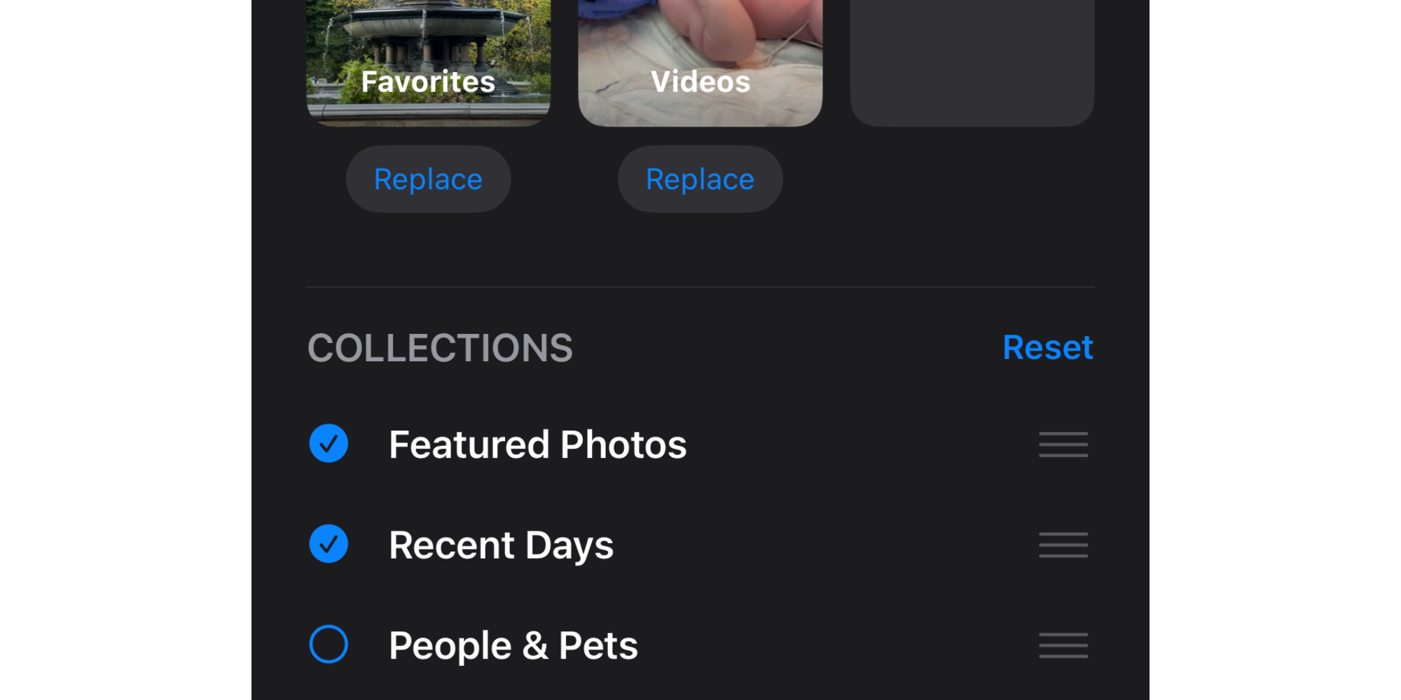 Настройка приложения «Фото» в iOS 18