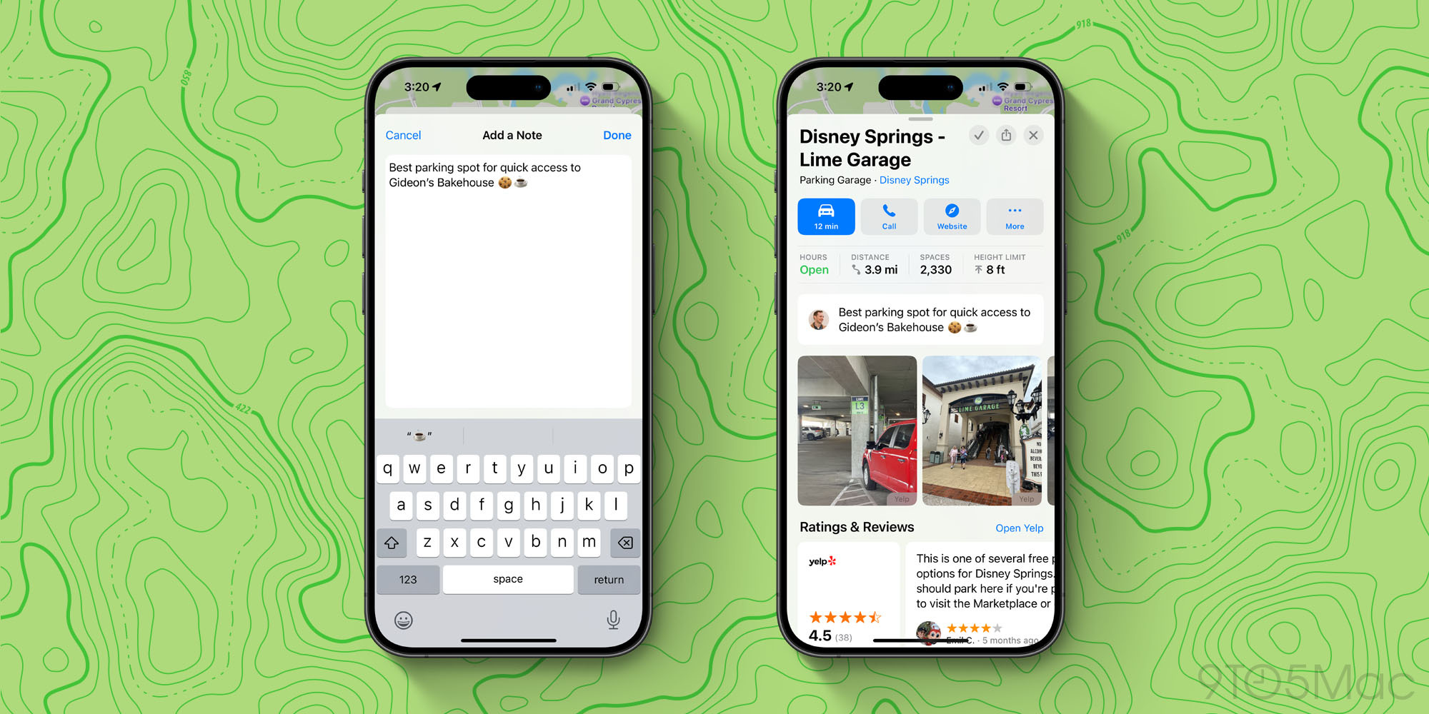Заметки в приложении «Карты» iOS 18