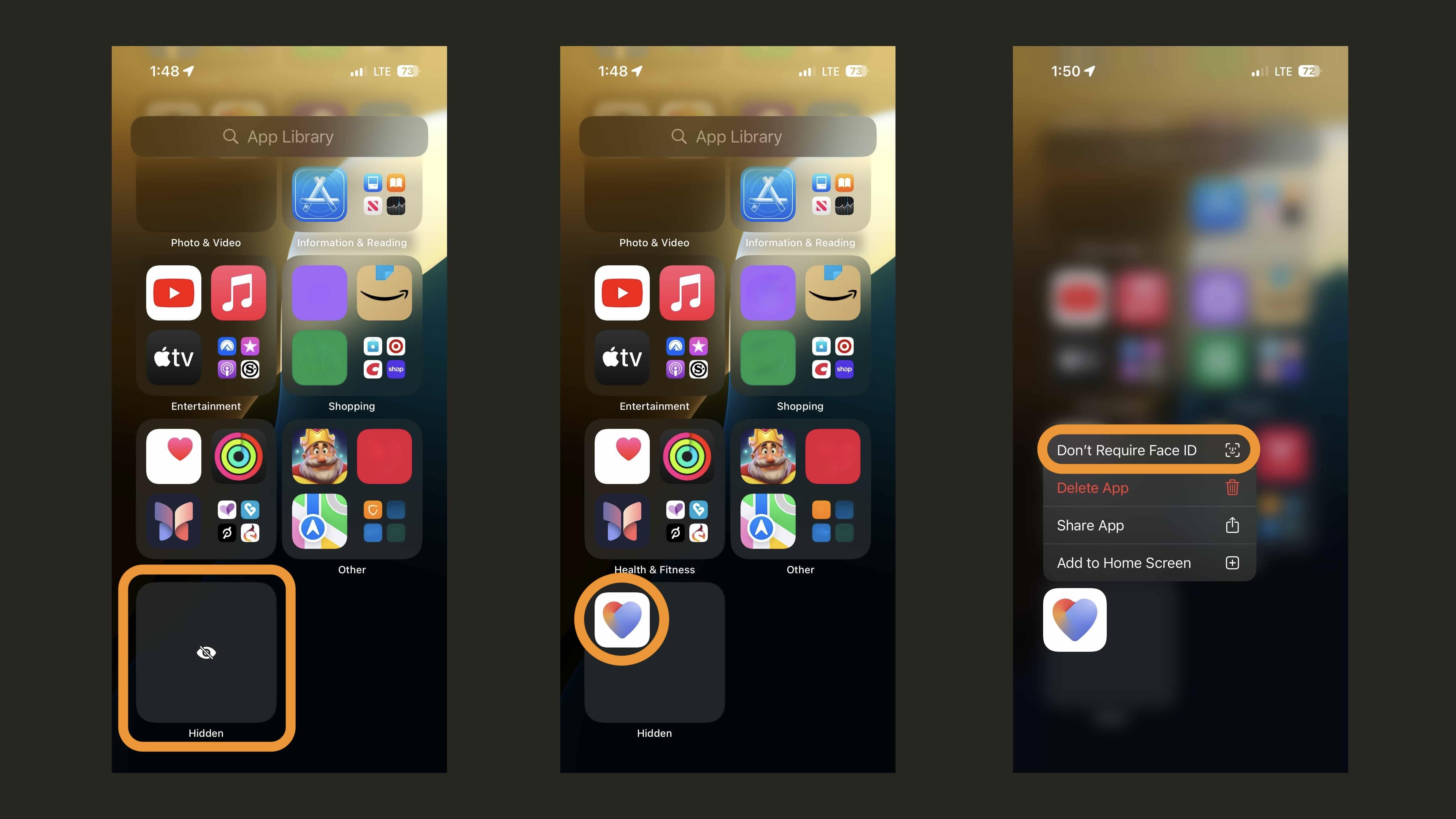 как заблокировать и скрыть приложения на iPhone в iOS 18 3