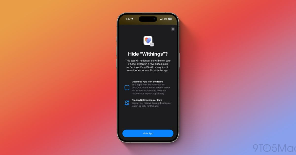 Блокировка и скрытие приложений на iPhone в iOS 18: инструкции