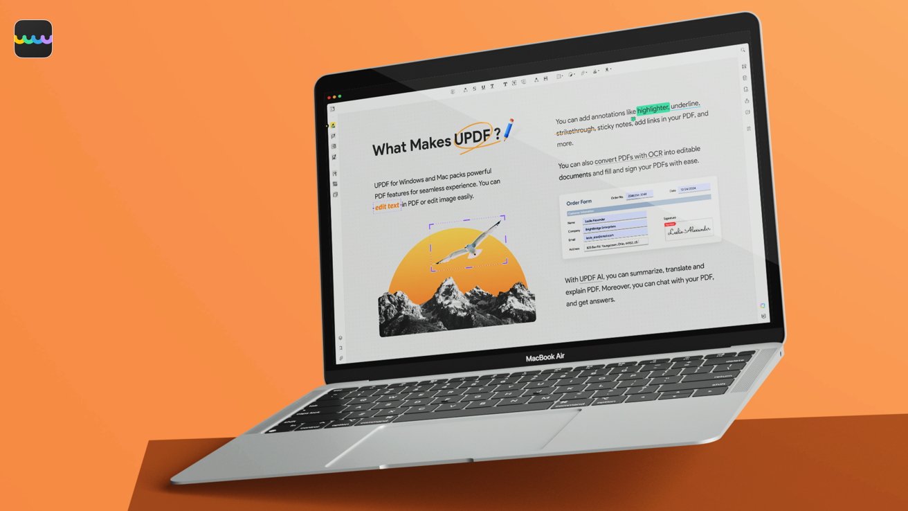 MacBook с программным обеспечением PDF 