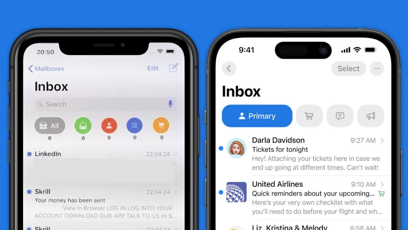 Новые категории Apple Mail в iOS 18 создаются годами