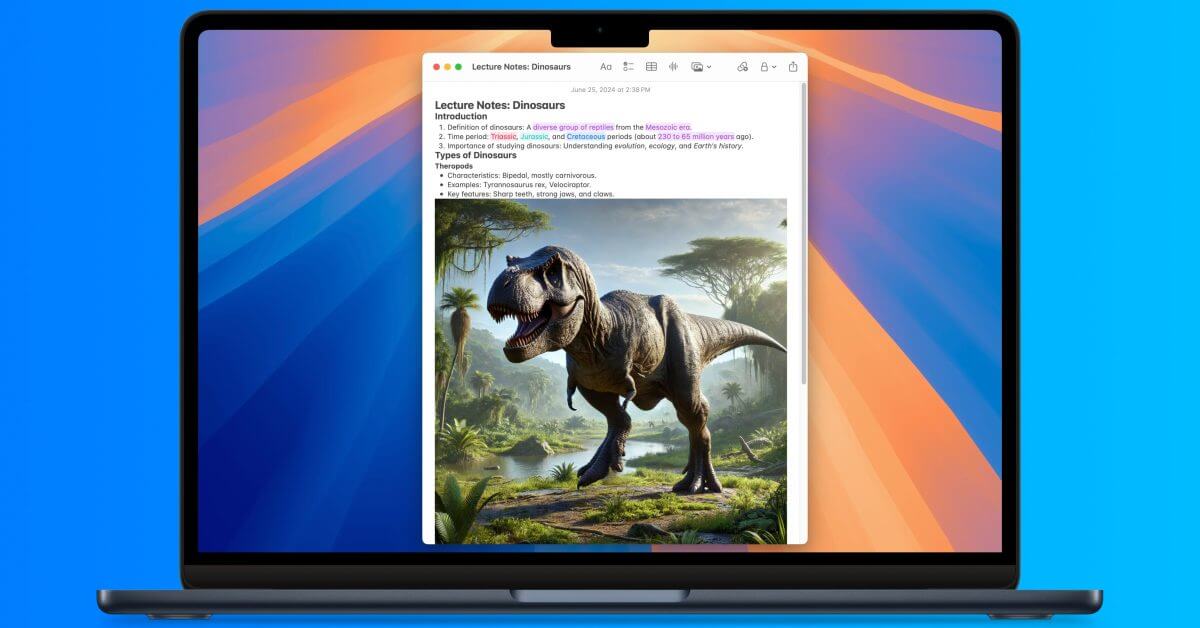 macOS 15 Sequoia: как улучшить заметки с помощью сворачиваемых разделов и стилей выделения