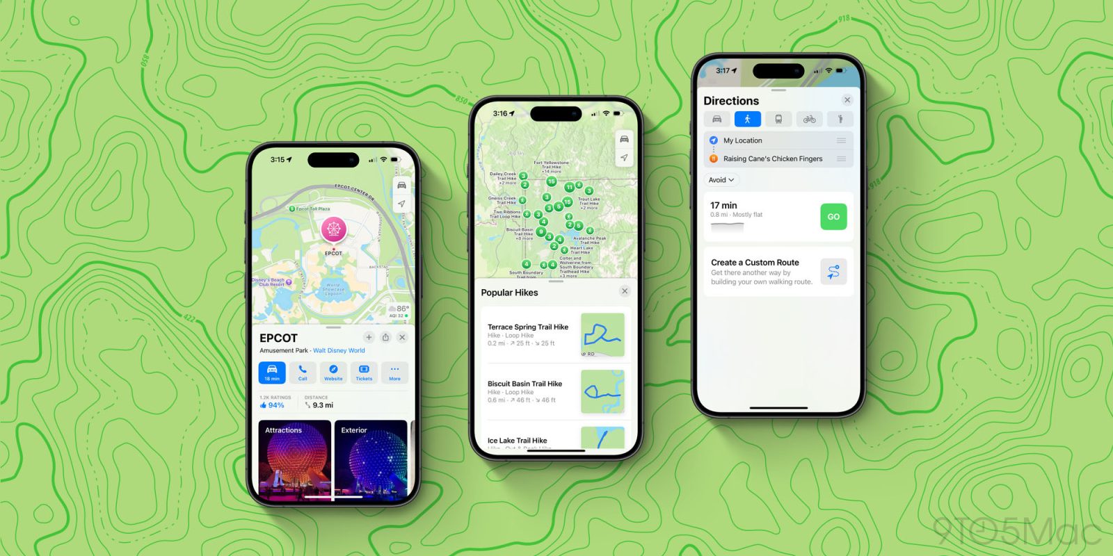 Карты Apple в iOS 18