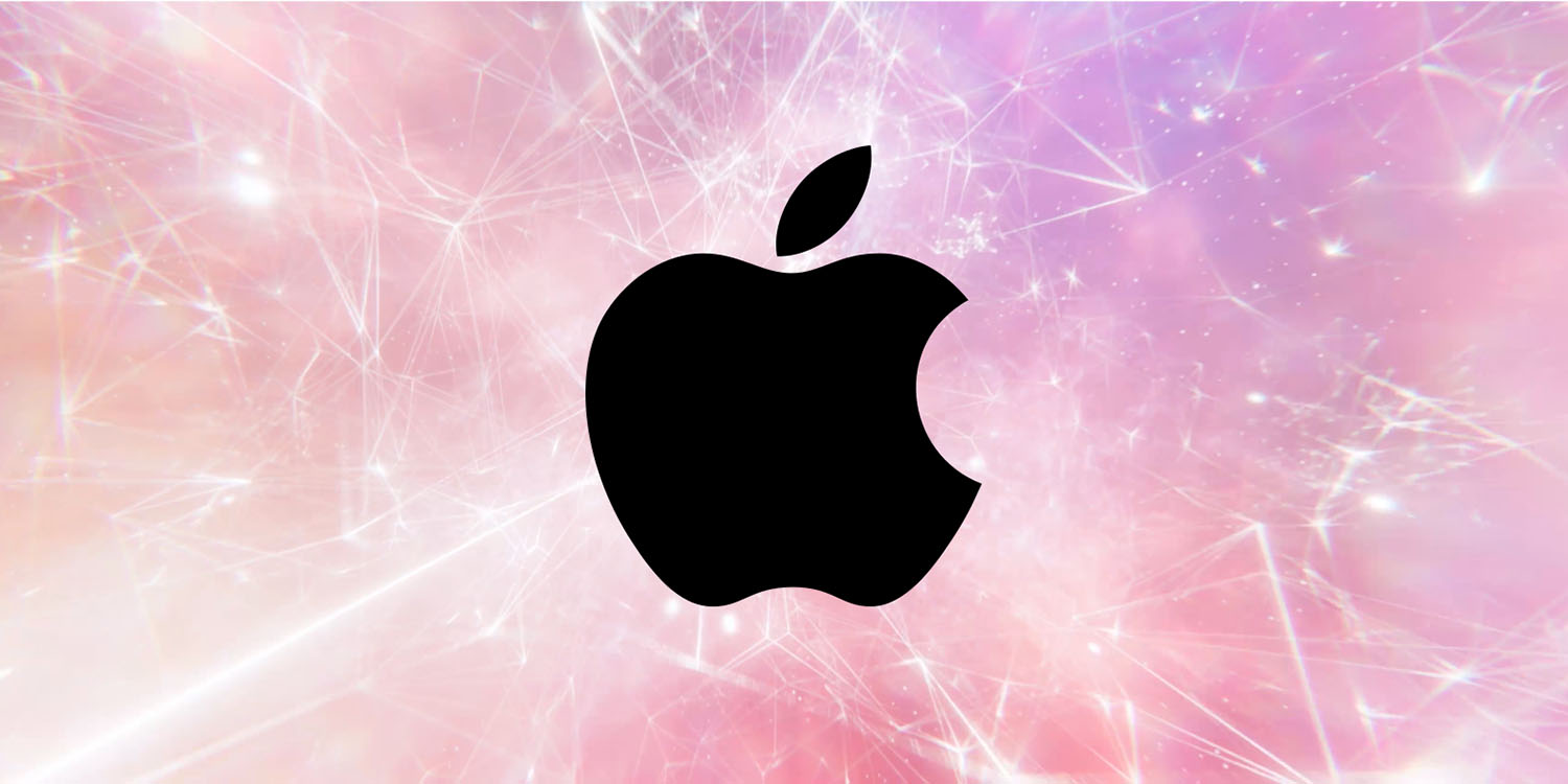 Apple не использует ваши данные для обучения Apple Intelligence |  Логотип Apple на абстрактном розовом фоне