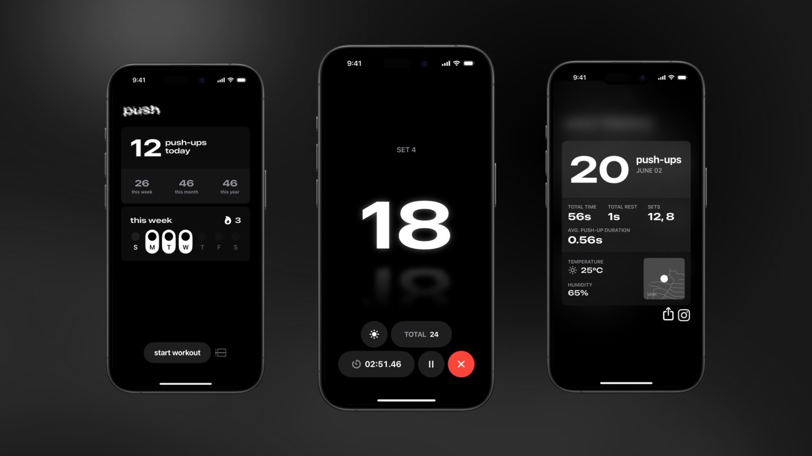 Это приложение использует камеру TrueDepth iPhone, чтобы помочь вам подсчитать отжимания.
