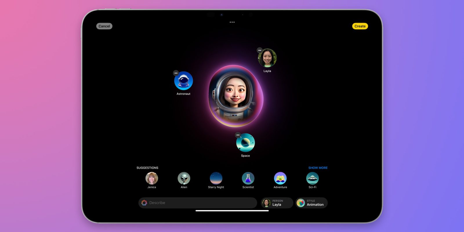 Игровая площадка изображений Apple iOS 18