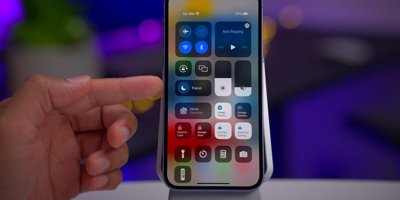 Центр управления на iPhone