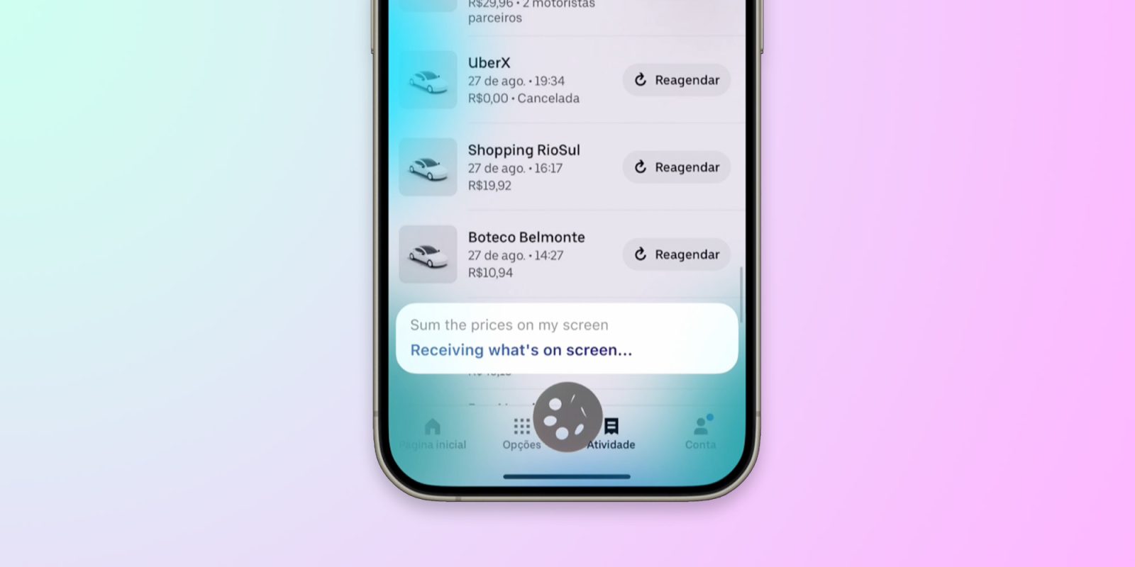 Концепт представляет, как Siri может использовать ИИ для чтения и взаимодействия с тем, что отображается на экране.
