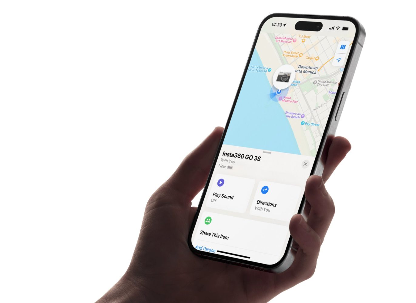 insta360 go 3s apple найти сопряжение с моим приложением, как