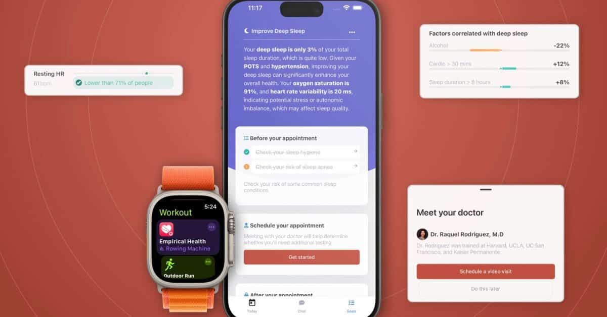 Empirical Health для Apple Watch теперь использует ИИ с вашими данными и данными реальных врачей