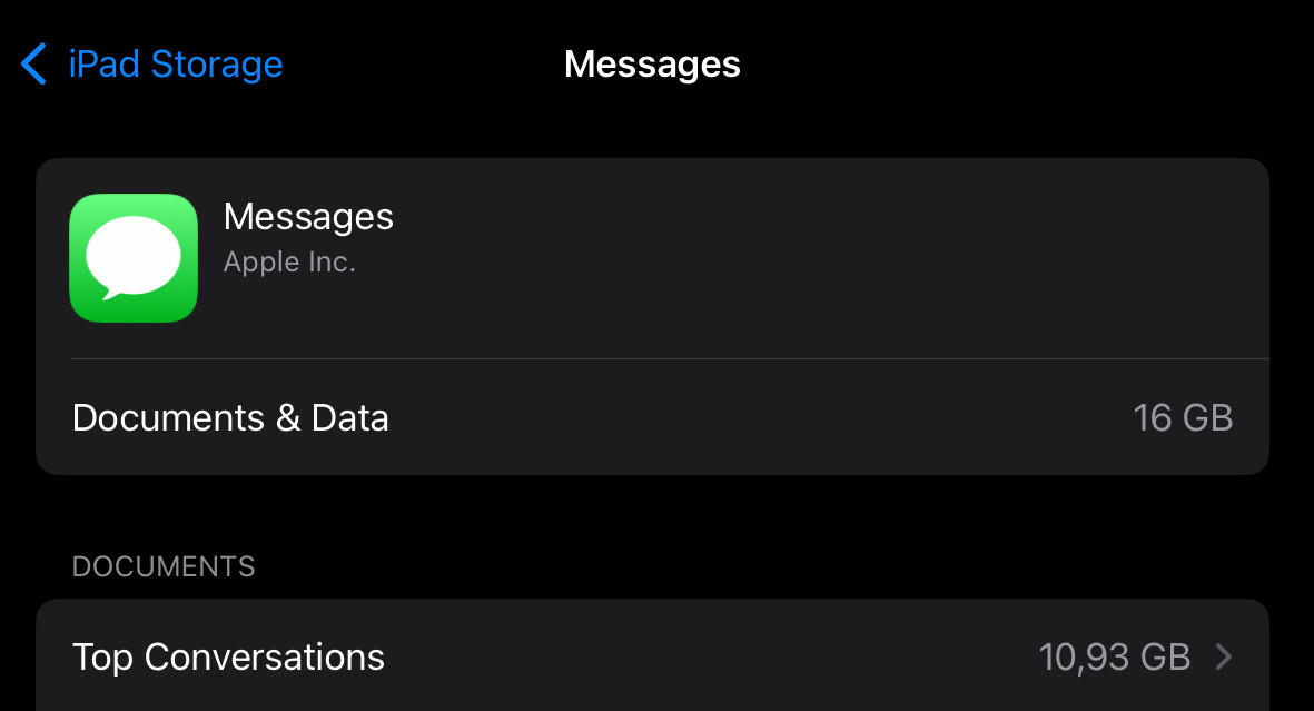 Запрос на функцию: iMessage нуждается в опции «Оптимизировать хранилище» для сохранения медиафайлов в iCloud