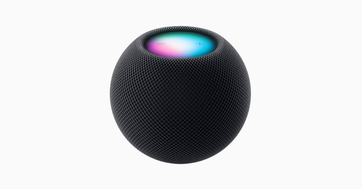 Apple выпускает новый цвет «полночь» для HomePod mini, заменяющий «серый космос»