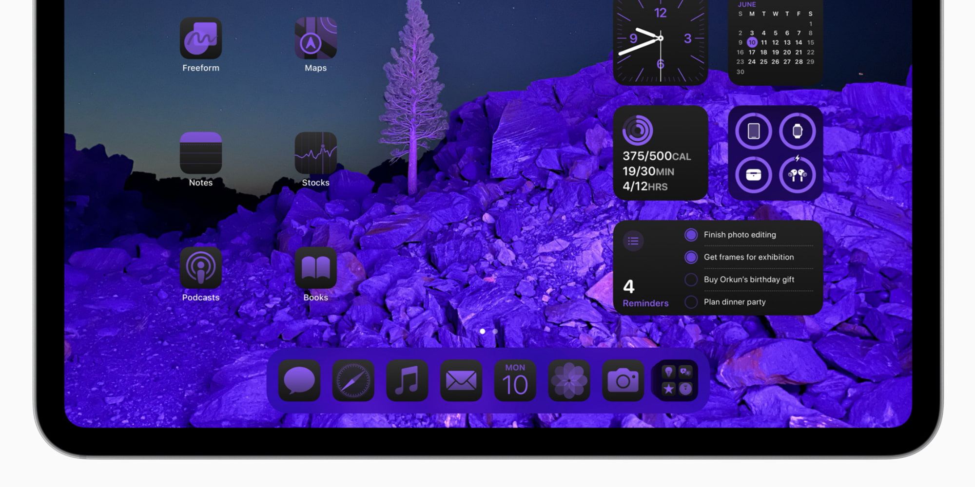 Цветовая тонировка приложения iPadOS 18