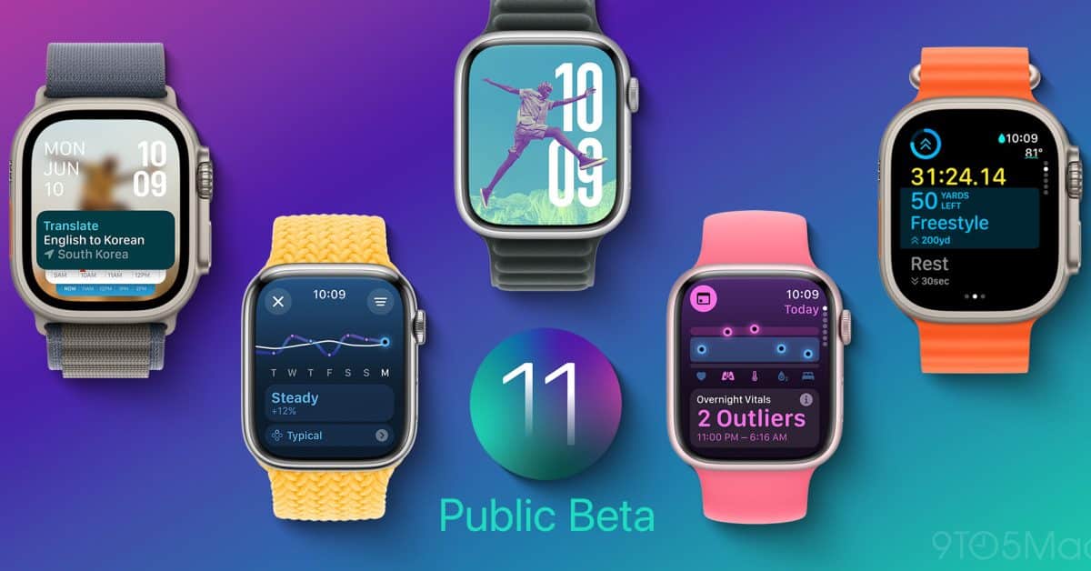 Apple выпускает watchOS 11 public beta 1