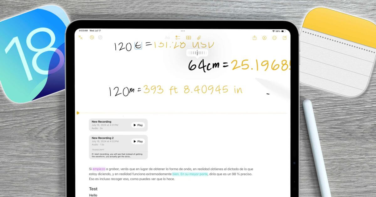 Вот лучшие новые функции Notes для iOS и iPadOS 18 [Video]