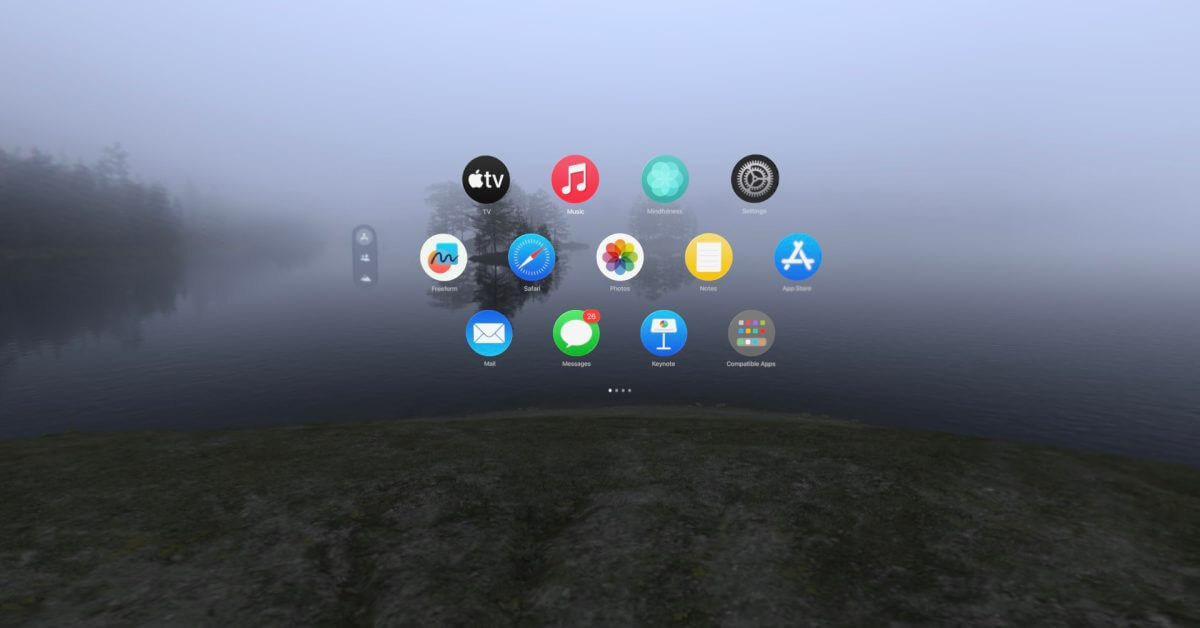 Новая среда озера Врангла теперь доступна для пользователей Apple Vision Pro