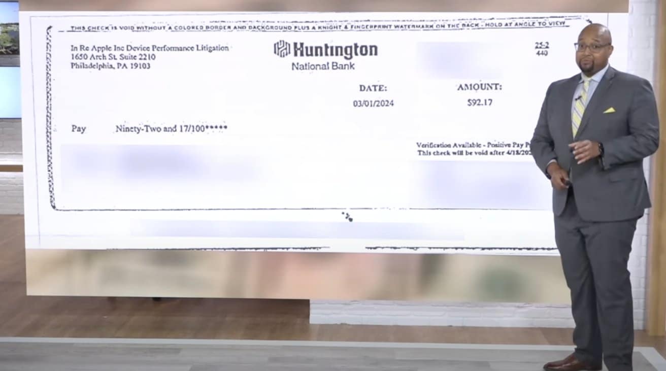 У Apple недостаточно денег, чтобы оплатить чек на 92,17 доллара