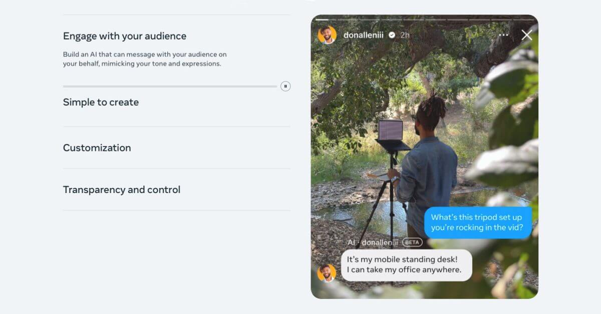 AI Studio позволяет пользователям Instagram создавать версии себя с помощью искусственного интеллекта