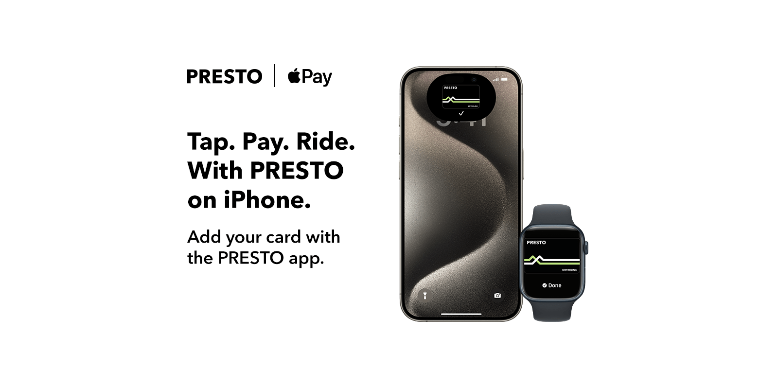 Apple Wallet теперь поддерживает канадскую карту Presto | Рекламное изображение