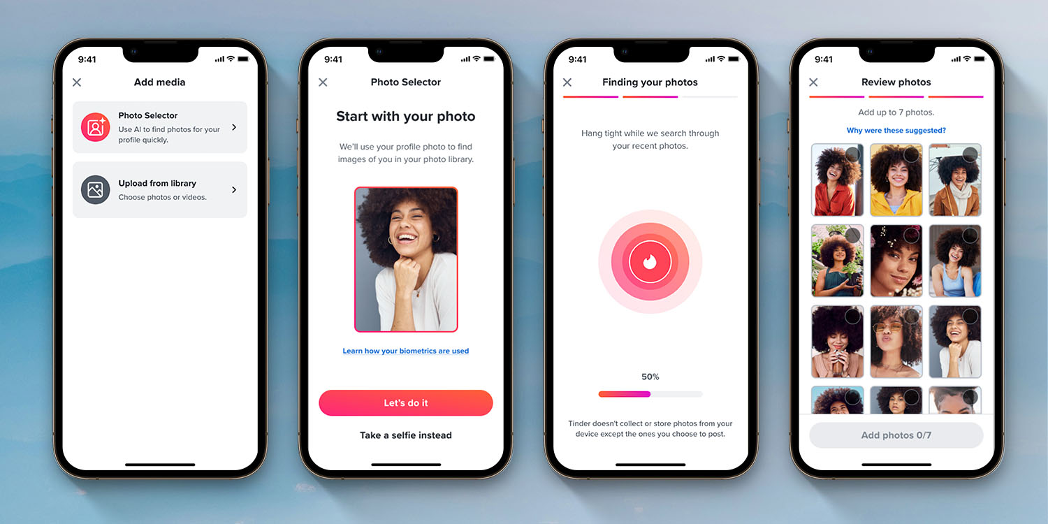 Обработка Tinder AI выберет ваши самые привлекательные фотографии | Скриншоты процесса
