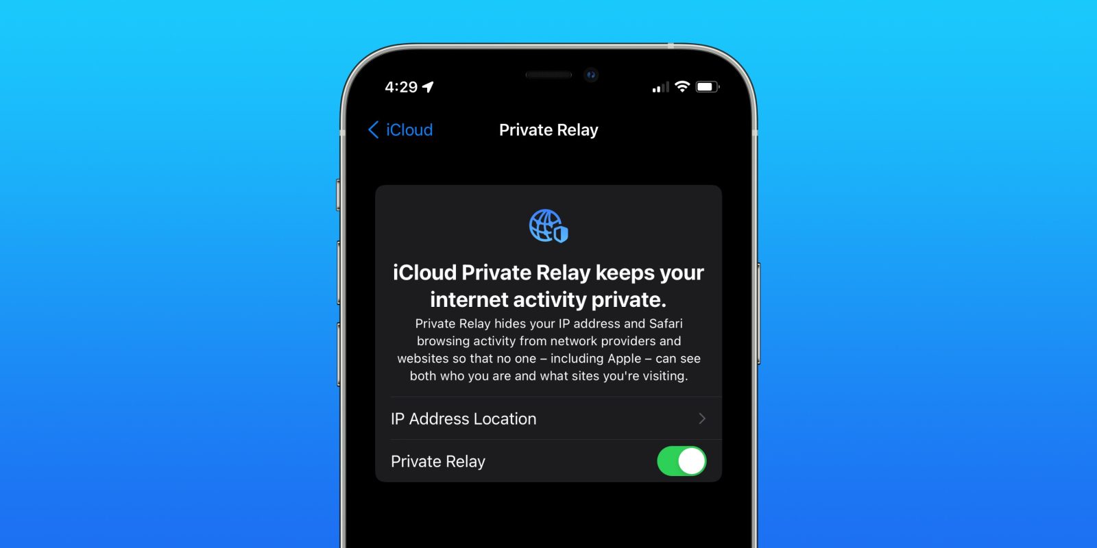 Как включить/выключить iCloud Private Relay на iPhone и iPad с iOS 15