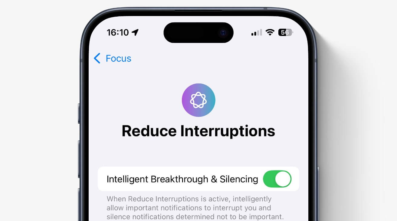 Как использовать функцию «Уменьшение прерываний» на iOS 18 и что она делает