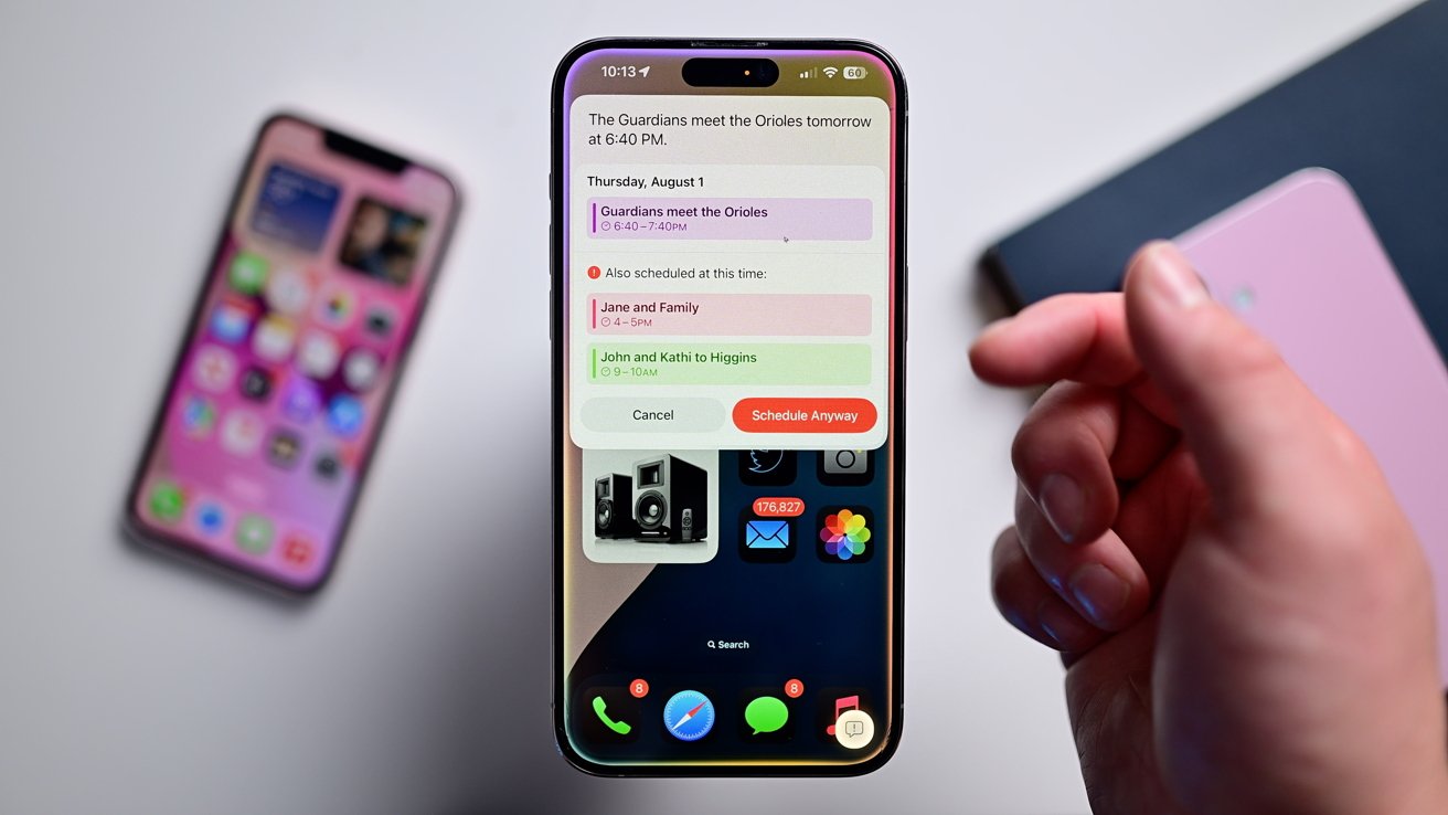 Siri пытается добавить игру «Стражей» в календарь, несмотря на конфликтующие события