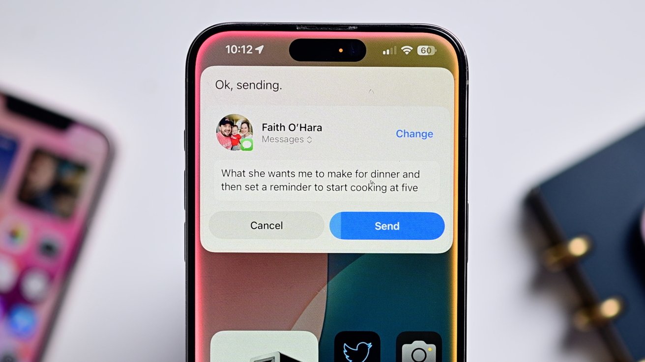 Отправка текста через Siri