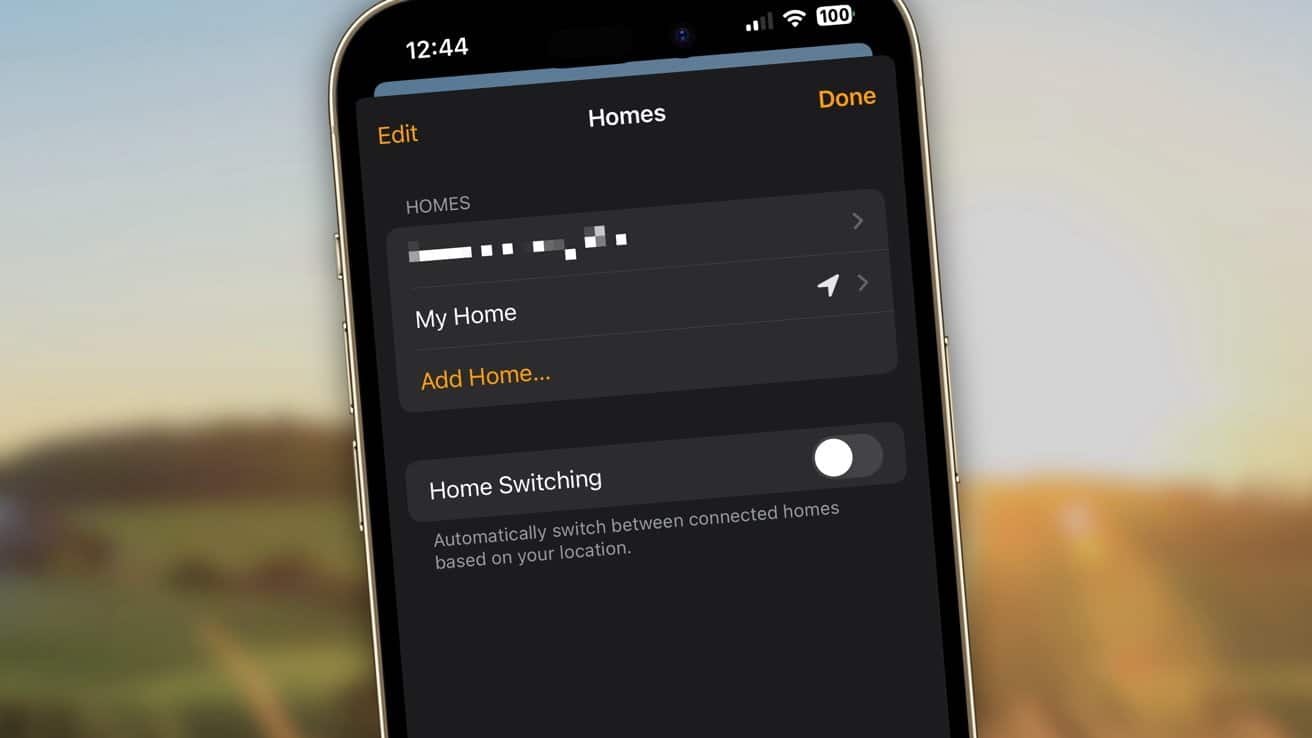 Как отключить функцию «Переключение на дом» в приложении «Дом» в iOS 17.6