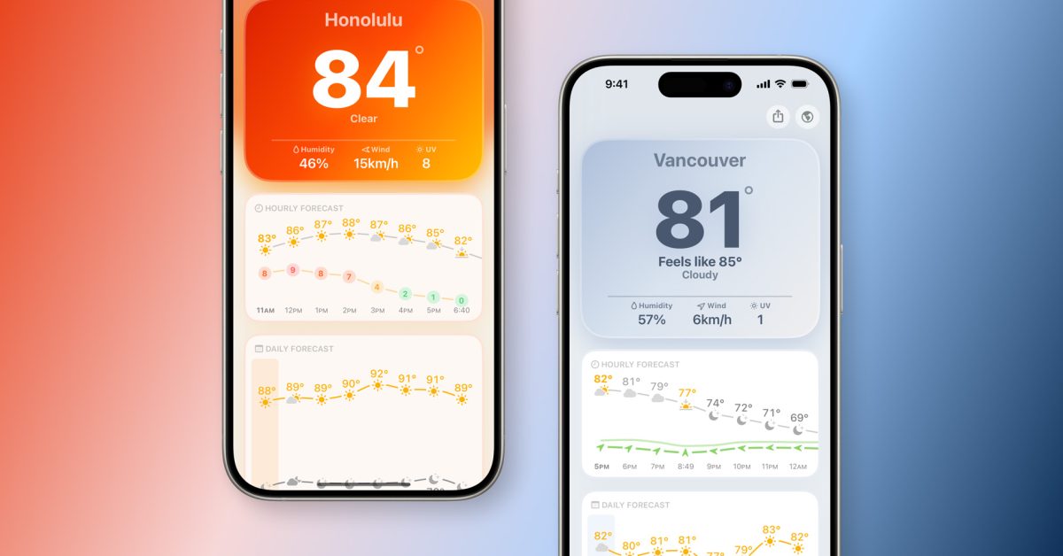 Mercury Weather получает нового поставщика данных с последним обновлением